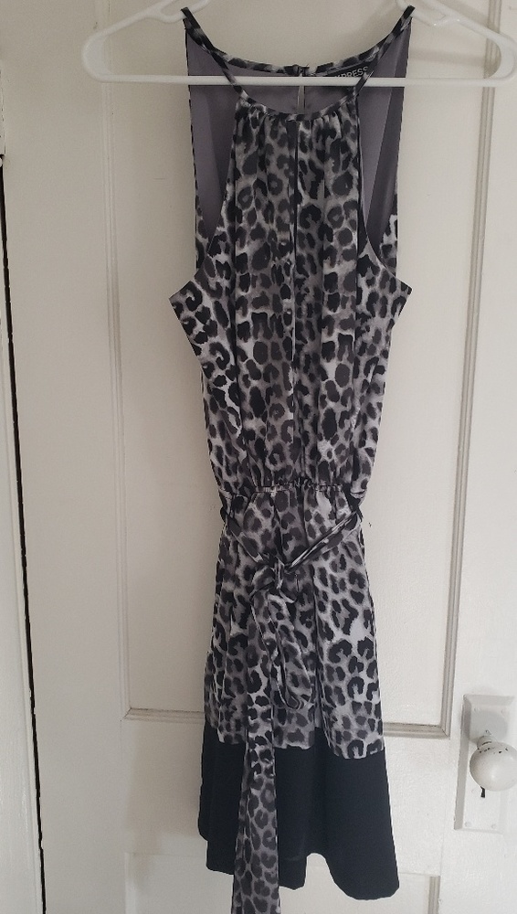 Keyhole Cut-out Halter Dress